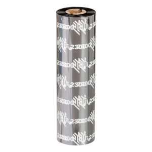 Zebra 2300 Wax cinta térmica 300 m Negro