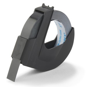 DYMO auténtica etiquetas de estampación 3D | 9 mm x 3 m | Negro | Autoadhesivas | para las etiquetadoras de estampado | 1 rollo