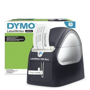 DYMO LabelWriter Etiquetadora Duo | Impresora térmica directa de etiquetas | Impresión rápida de etiquetas, códigos de barras y