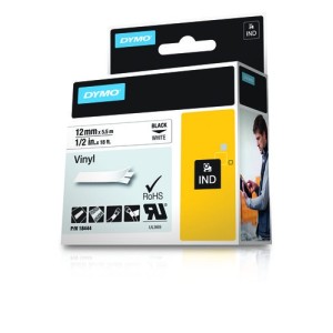 DYMO Etiquetas de Vinilo IND- 12mm x 5,5m