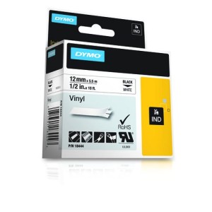 DYMO Etiquetas de Vinilo IND- 12mm x 5,5m