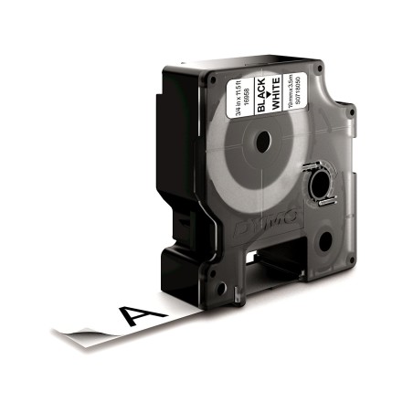 DYMO D1 - Etiquetas Durable - Negro sobre blanco - 19mm x 5.5m