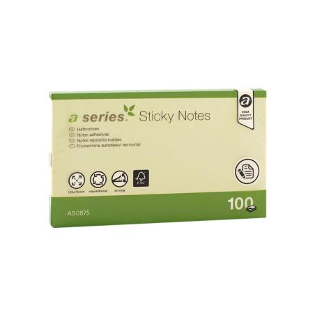 BLOC NOTAS A-SERIES 100H 75X125MM AM AS0875