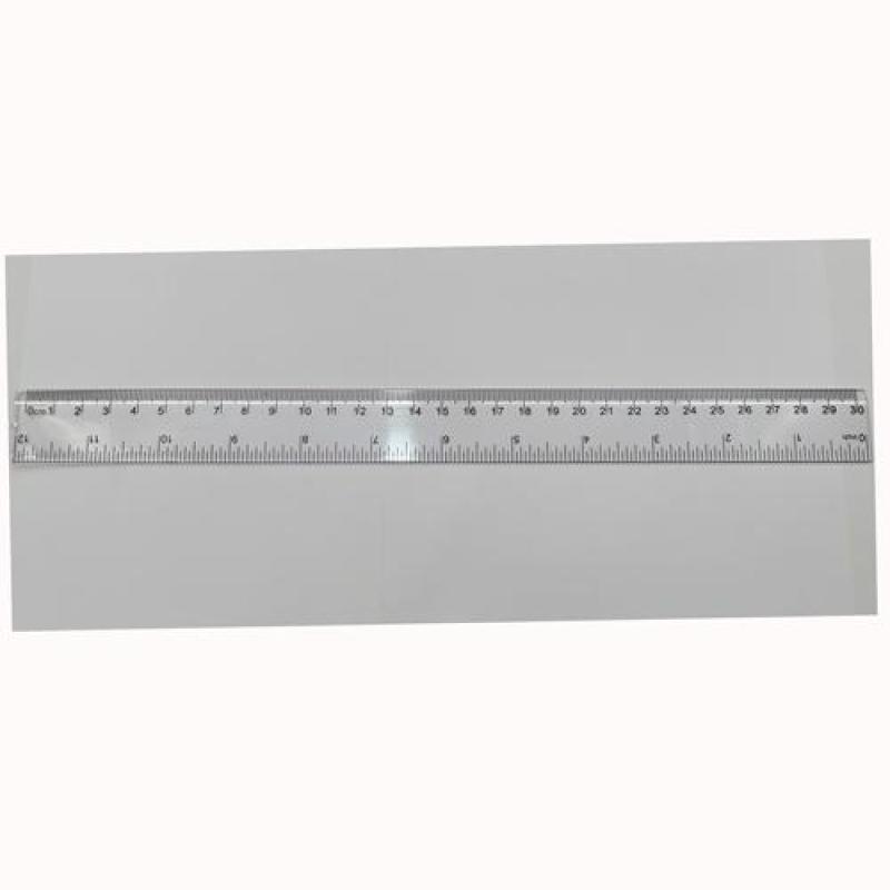 MOLIN REGLA ESCOLAR 30CM TRANSPARENTE