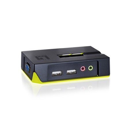 LevelOne Switch KVM de 2 puertos USB con audio