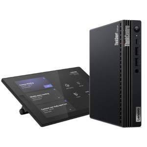 Lenovo ThinkSmart Tiny Kit Intel® Core™ i3 i3-13100T 16 GB DDR4-SDRAM 256 GB SSD Windows 11 IoT Enterprise Mini PC Negro