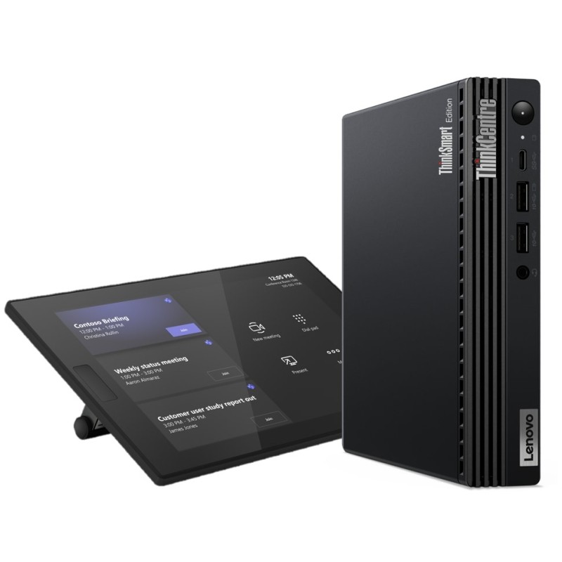 Lenovo ThinkSmart Tiny Kit Intel® Core™ i3 i3-13100T 16 GB DDR4-SDRAM 256 GB SSD Windows 11 IoT Enterprise Mini PC Negro