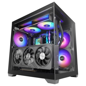 Mars Gaming MCVIEW3 carcasa de ordenador Mini Tower Negro