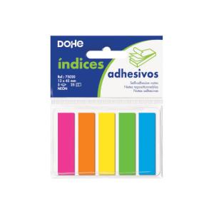 BLISTER 5 BLOCS DE 25 ÍNDICES EN 5 COLORES SURTIDOS NEON 12X45 DOHE 75020 Pack 30 Unidades - Color no elegible