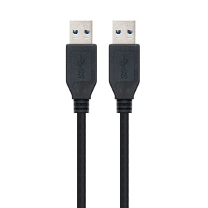 Nanocable 10.01.1002-BK cable USB USB 3.2 Gen 1 (3.1 Gen 1) 2 m USB A 5 Gbit s Negro