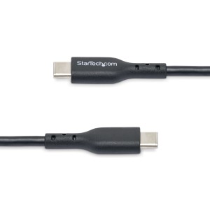 StarTech.com Paquete de 2 Cables USB-C de Carga de 1m - Cable USB 2.0 Cargador para Portátiles - Cable USB Tipo C - PD 60W 3A -