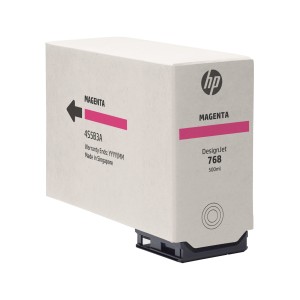 HP Cartucho de tinta magenta DesignJet 768 de 500 ml