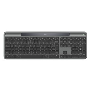 Logitech Signature Slim Solar+, teclado inalámbrico alimentado por luz solar y artificial, batería duradera con una vida útil