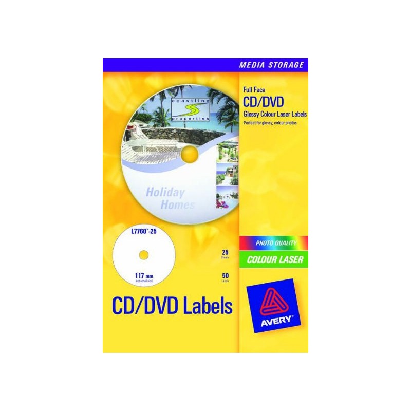 L7760-25 etiqueta de impresora Blanco