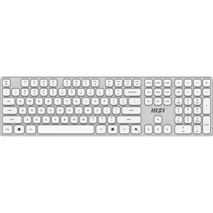MSI FORGE K210 W COMBO WHITE teclado Ratón incluido Hogar   Oficina USB QWERTY Blanco