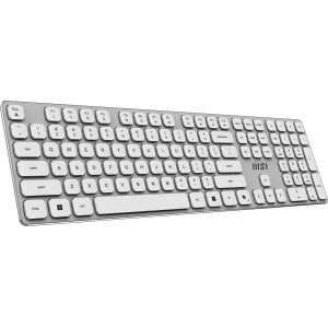 MSI FORGE K210 W COMBO WHITE teclado Ratón incluido Hogar   Oficina USB QWERTY Blanco