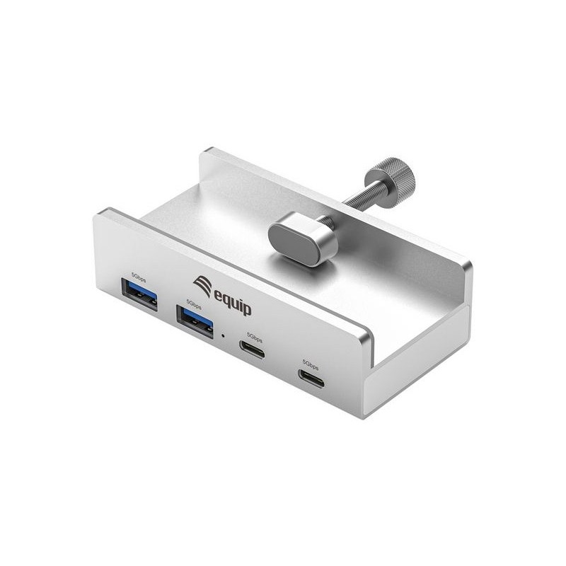 Equip 128967 hub de interfaz USB 3.2 Gen 1 (3.1 Gen 1) Type-A 5000 Mbit s Aluminio