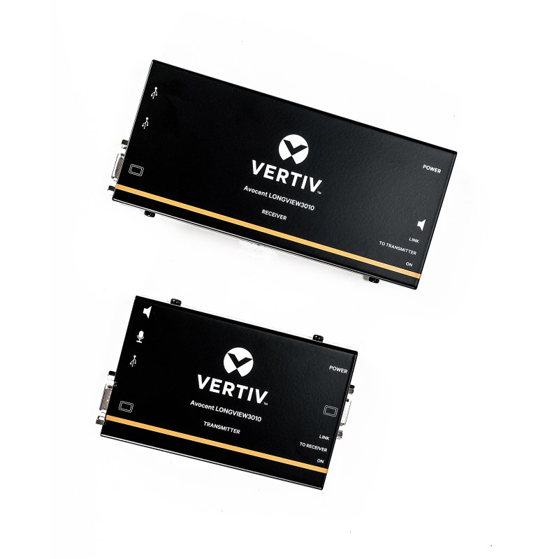 Vertiv Avocent LongView, VGA individual, USB, audio, CATx 300M, RU