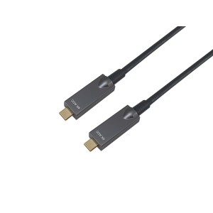 Equip 119463 Cable óptico activo USB-C a C, M M, 15m, PD 60W, 4K 60Hz, 10Gbps, Vídeo+Datos+PD