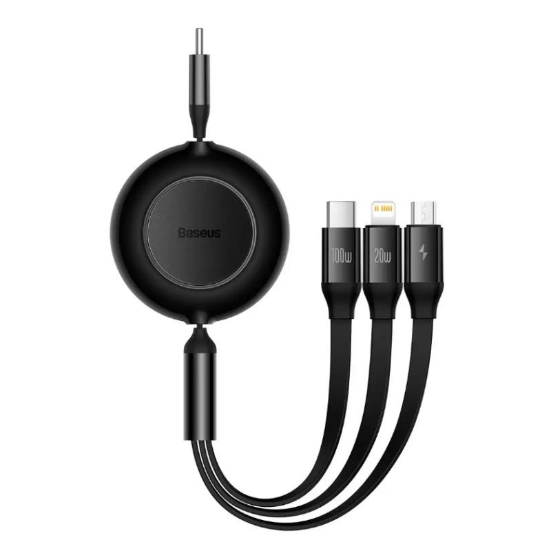 CAMJ010201 cable USB USB 3.2 Gen 1 (3.1 Gen 1) 1,1 m USB C USB C/Micro USB-A/Lightning Negro