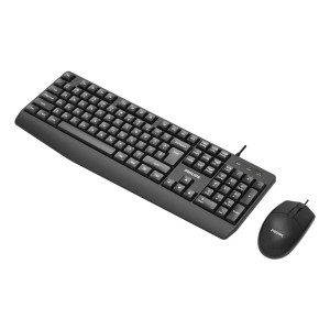 Philips 2000 series SPT6237B 85 teclado Ratón incluido Universal USB QWERTY Negro