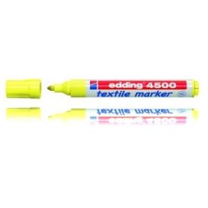 Textielmarker e-4500 marcador permanente Punta redonda Amarillo