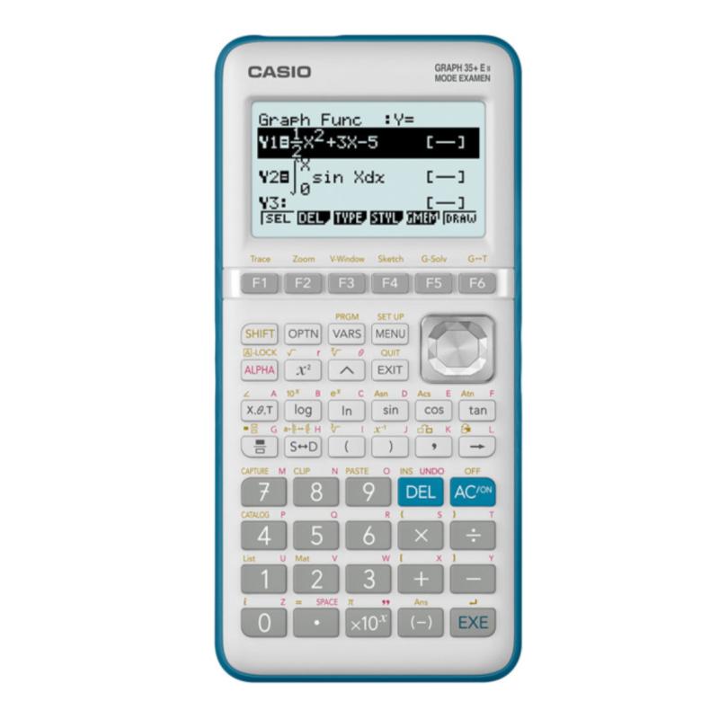 Graph 35+E II calculadora Bolsillo Calculadora gráfica Gris, Turquesa