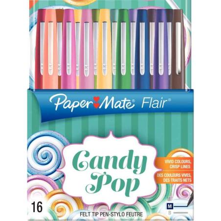 Flair Candy Pop rotulador Medio Multicolor 16 pieza(s)