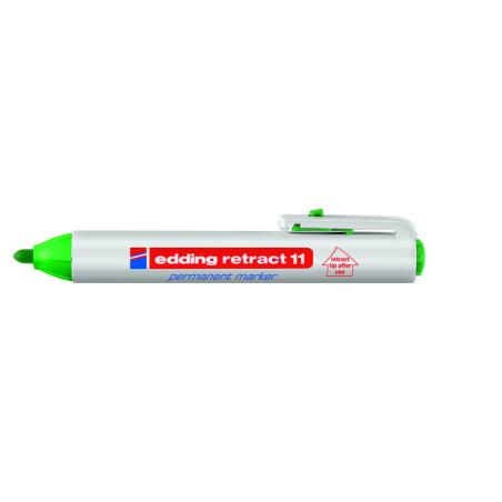 Retract 11 Permanent Marker Green (10) marcador permanente