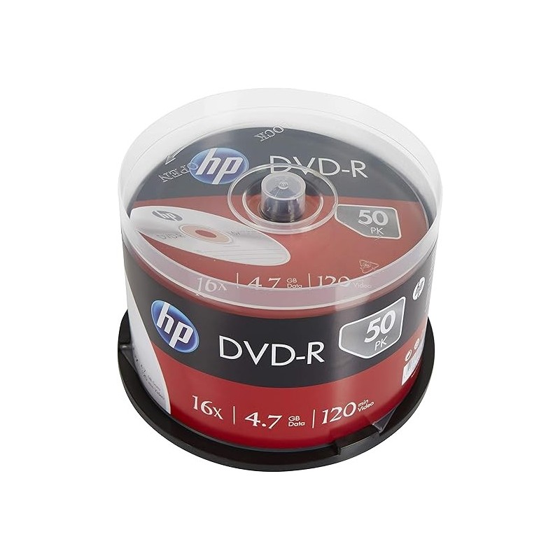 HP DME00025 DVD en blanco 4,7 GB DVD+R 50 pieza(s)