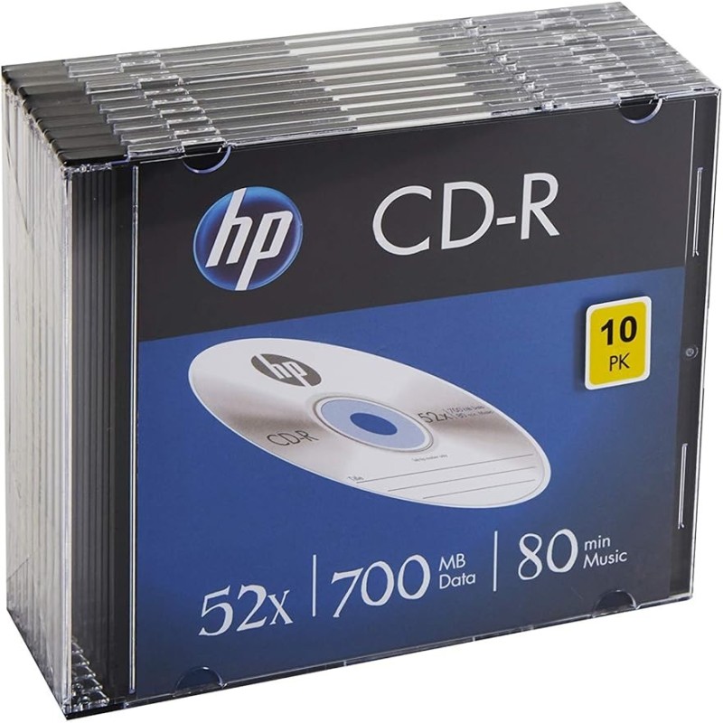 HP CRE00085 CD en blanco CD-R 700 MB 52x 10 pieza(s)