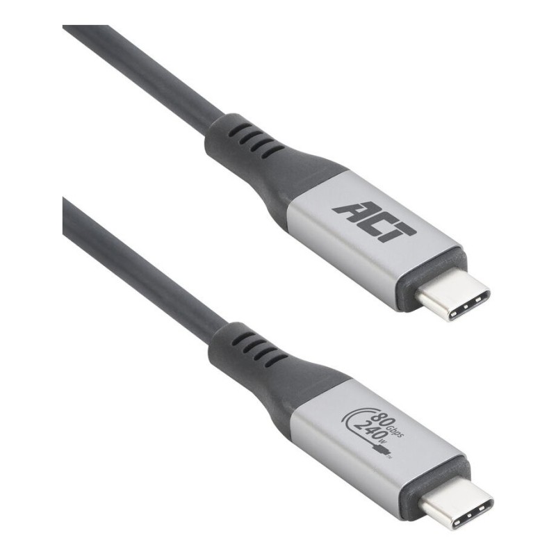 ACT Cable USB4 80 Gbps Thunderbolt 5 240 W USB Type-C, certificado por USB-IF, 1,5 metros