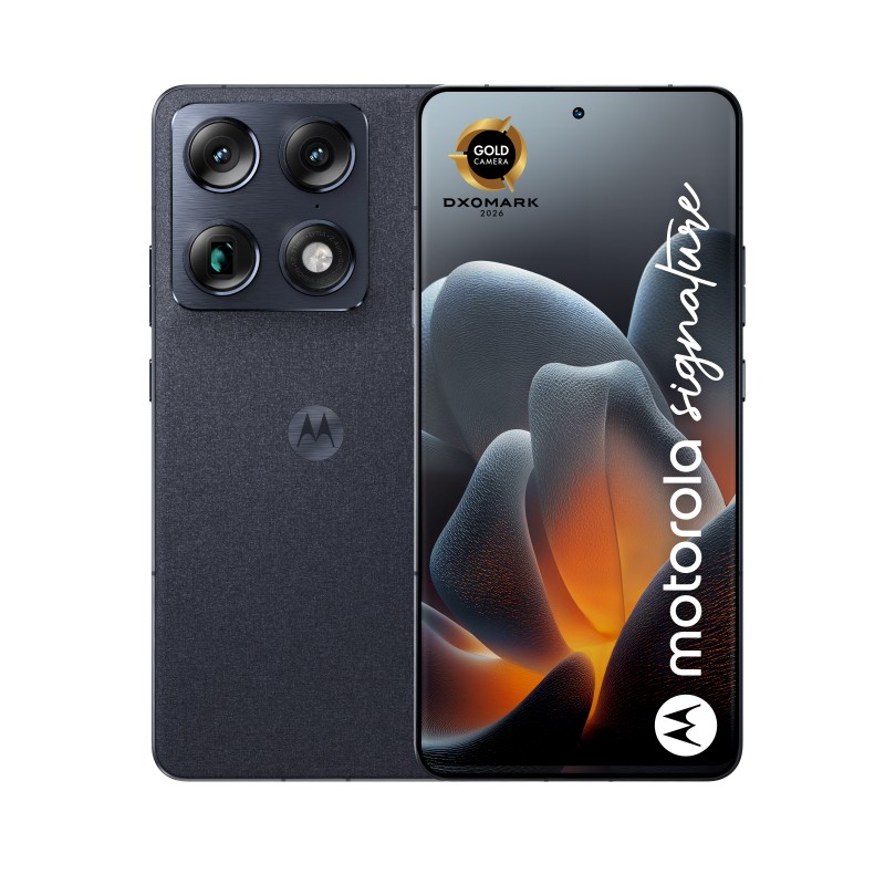 Motorola signature 17,2 cm (6.78") SIM doble Android 16.0 5G USB Tipo C 16 GB 512 GB 5200 mAh Azul oscuro