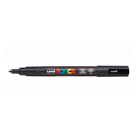PC-3M marcador Punta redonda Negro