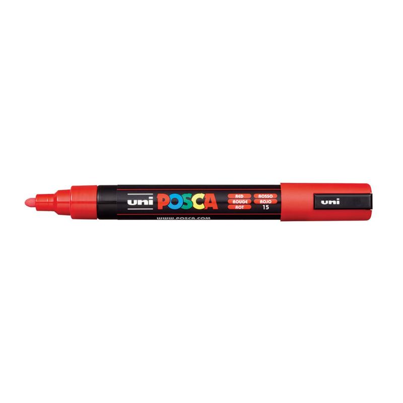 PC-5M marcador Punta redonda Rojo