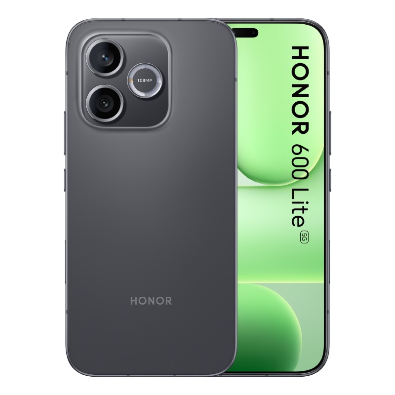 Honor 600 Lite 16,8 cm (6.6") SIM doble Android 16.0 5G USB Tipo C 8 GB 256 GB 6520 mAh Negro