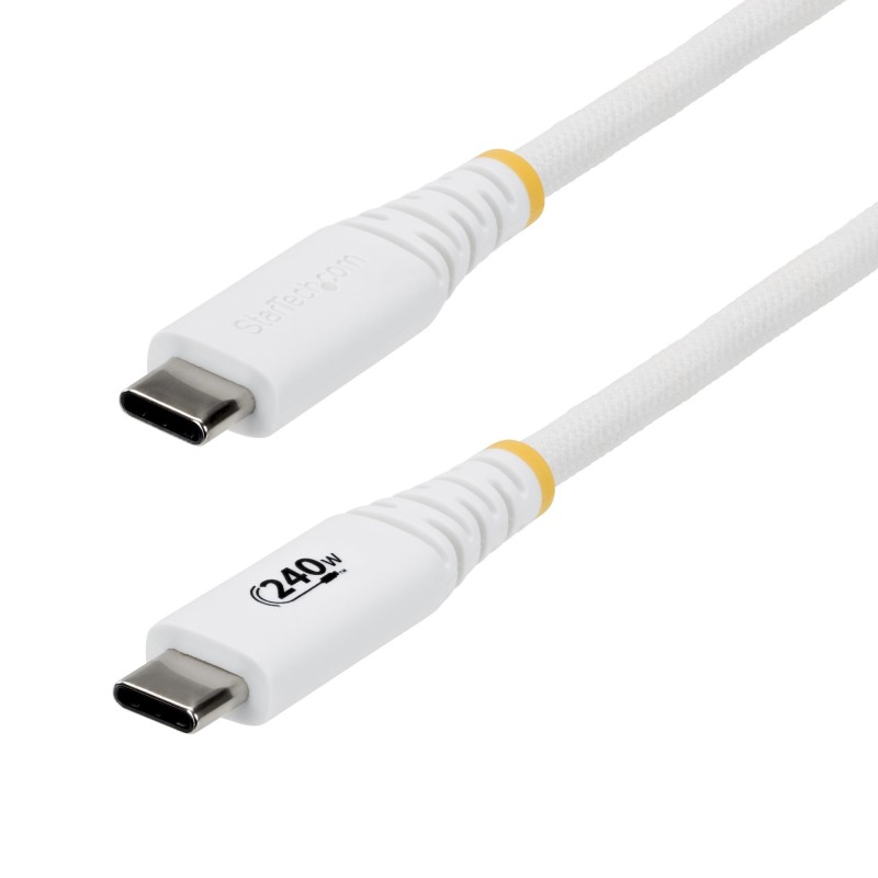 StarTech.com Cable de Carga USB-C Reforzado 1m - Cable Tipo C - PD 240W EPR 5A - USB 2.0 para Portátil - Duradero y
