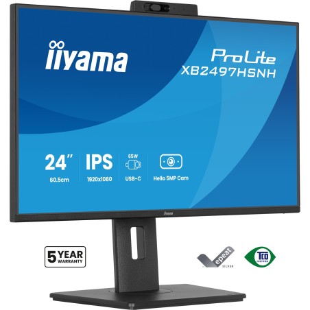 iiyama ProLite XB2497HSNH-B1 24IN IPS LCD 4MS 1920X1080 350CD M2 HDMI DP USB 2 pantalla para PC 60,5 cm (23.8") 1920 x 1080