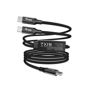 Equip 128895 cable USB USB 2.0 1,5 m USB C 2 x USB C 0,48 Gbit s 140 W Negro