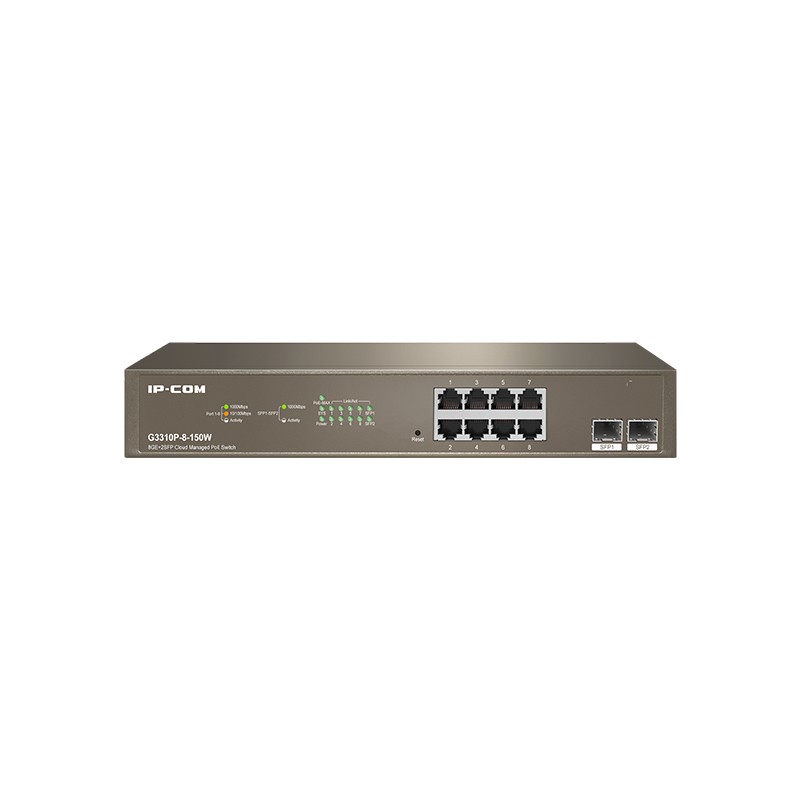 G3310P-8-150W switch Gestionado L2 Gigabit Ethernet (10/100/1000) Energía sobre Ethernet (PoE) Gris