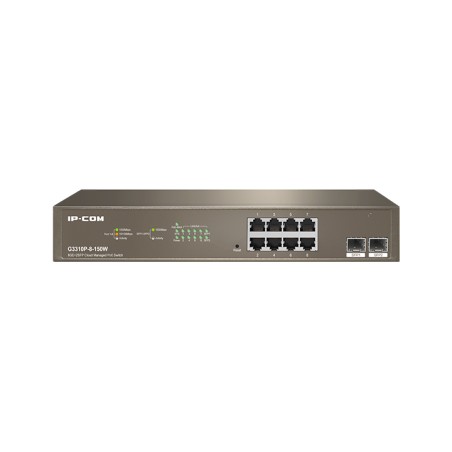 G3310P-8-150W switch Gestionado L2 Gigabit Ethernet (10/100/1000) Energía sobre Ethernet (PoE) Gris