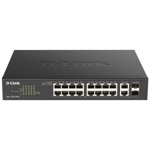 D-Link DGS-1100-18PV2 switch Gestionado L2 Gigabit Ethernet (10 100 1000) Energía sobre Ethernet (PoE) 1U Negro