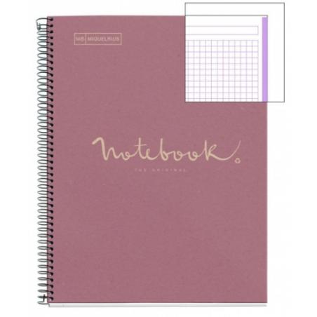 CUADERNO 100% RECICLADO NB-1 A4 80HOJAS ECOLAVANDA EMOTIONS MIQUELRIUS 6090 Pack de 5 Unid.