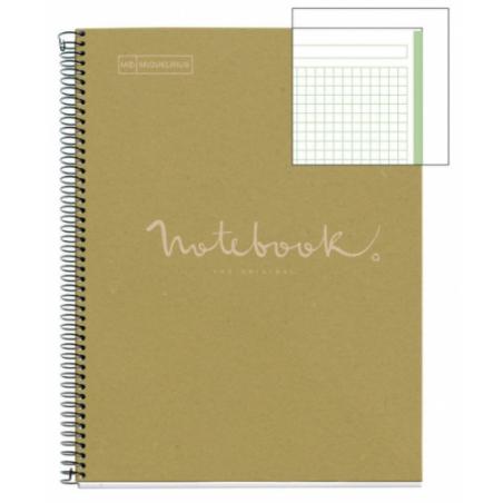 CUADERNO 100% RECICLADO NB-1 A4 80HOJAS ECOVERDE EMOTIONS MR MIQUELRIUS 6091 Pack 5 Unid