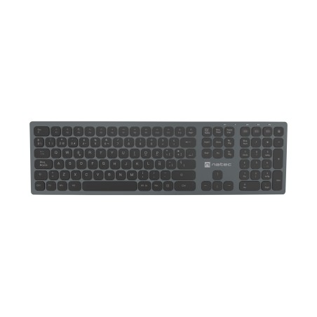 NKL-1830 teclado Universal RF Wireless + Bluetooth QWERTY Español Negro, Gris
