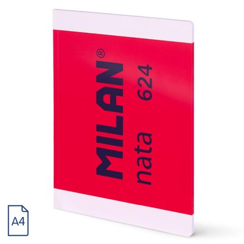 LIBRETA MILAN 624 A4 48h HRZ. ROSA - Pack de 3 unidades