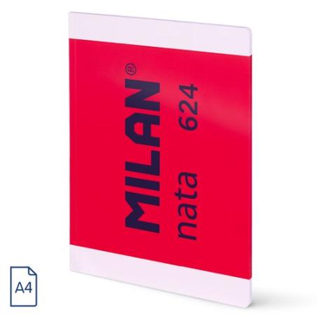 LIBRETA MILAN 624 A4 48h LISO ROSA - Pack de 3 unidades