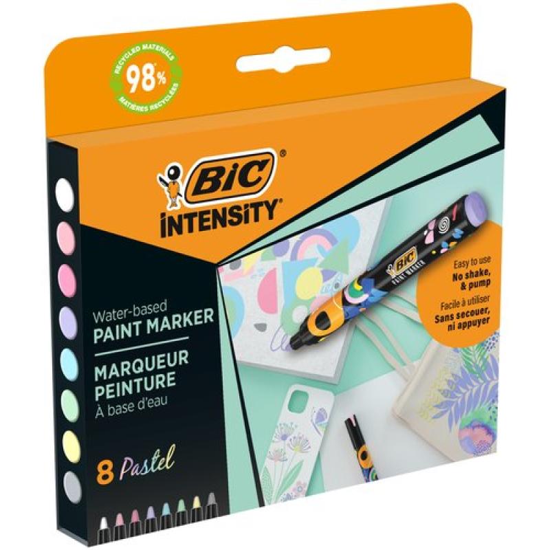 ROTUL.ACRILICO BIC COL.PASTEL CAJA 8