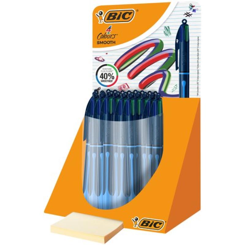 BOLIGRAFO 4 COL.BIC SMOOTH DROP EXP.30