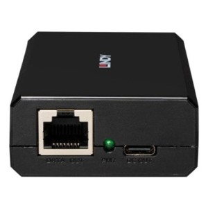 Lindy 73474 divisor de red Energía sobre Ethernet (PoE) Negro